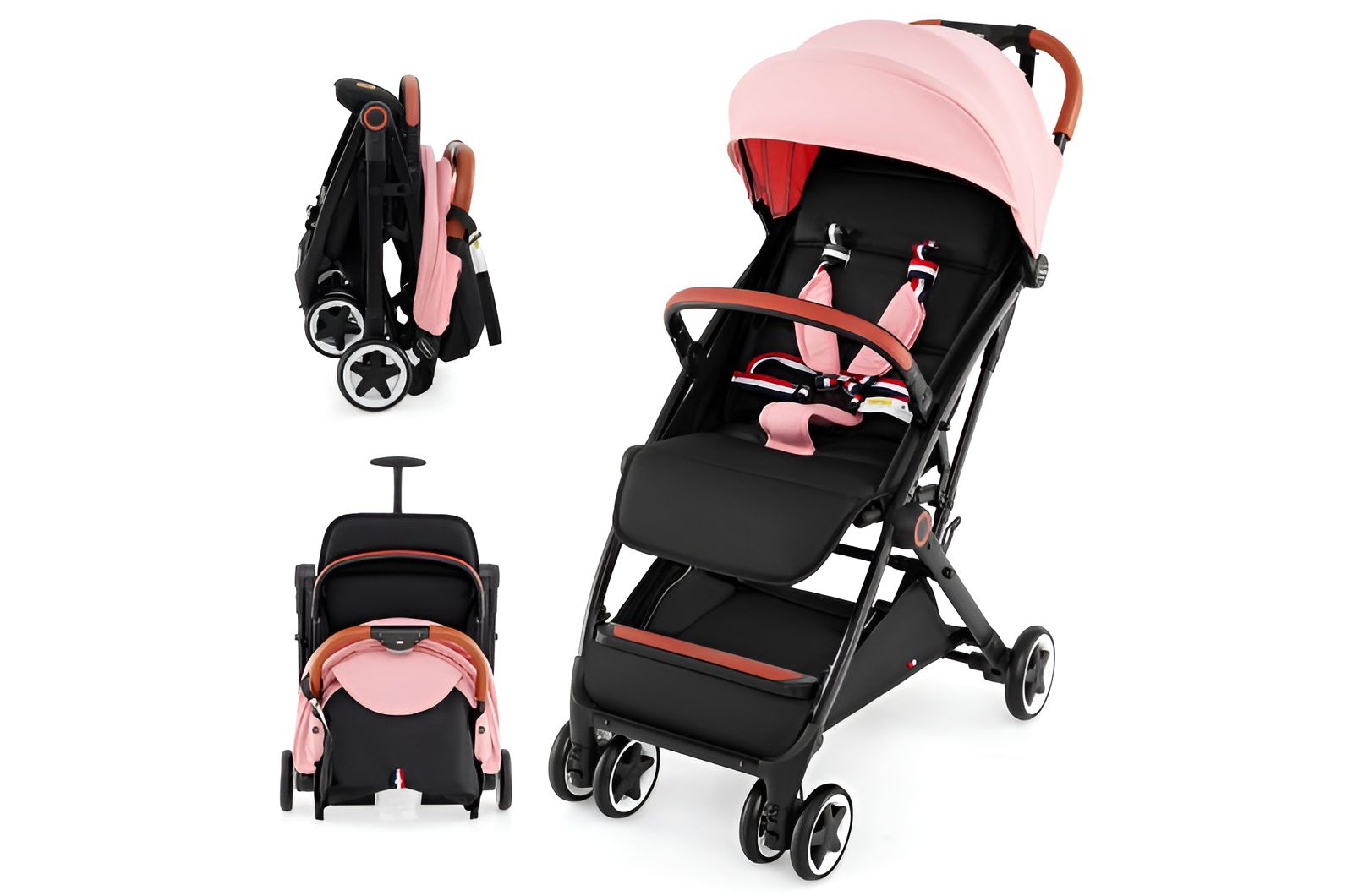 Lightweight Aluminium Frame Baby Stroller with Net