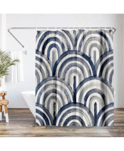 Americanflat абстрактная влагостойкая полиэстеровая штора для душа, 71" x 74"