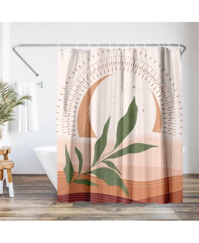 Водостойкая занавеска для ванной Americanflat Boho Desert, 71x74