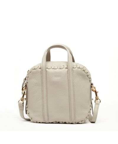 SUSU Women's The Evelyn Gray Leather Crossbody Bag