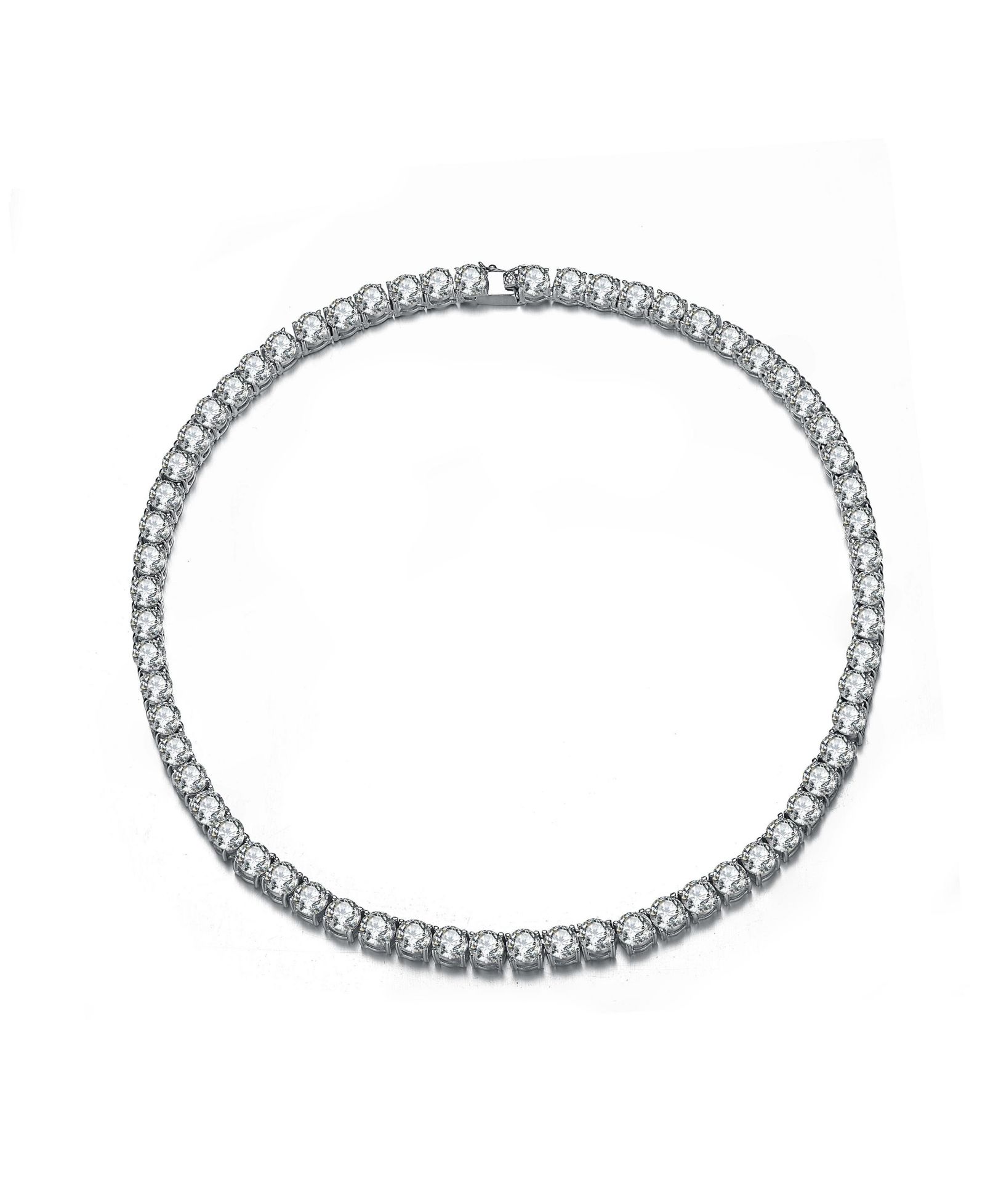 Genevive Radiant ожерелье-чокер с кубическим цирконием 6MM из стерлингового серебра