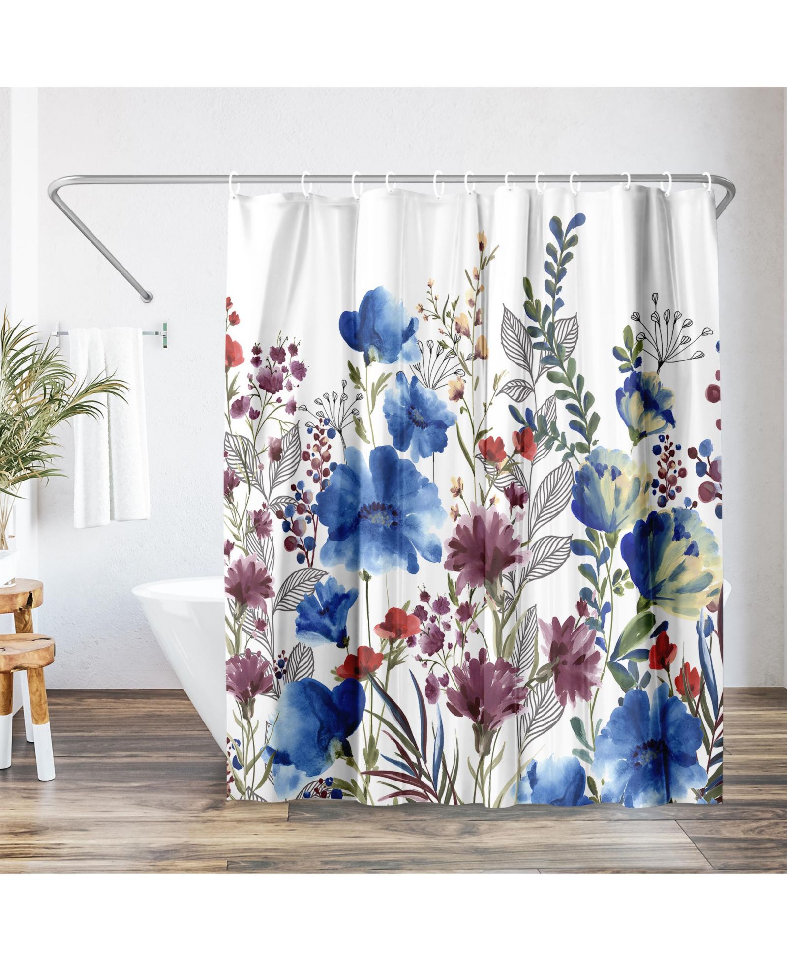 Штора для душа Americanflat Floral Water-Resistant 71" x 74"