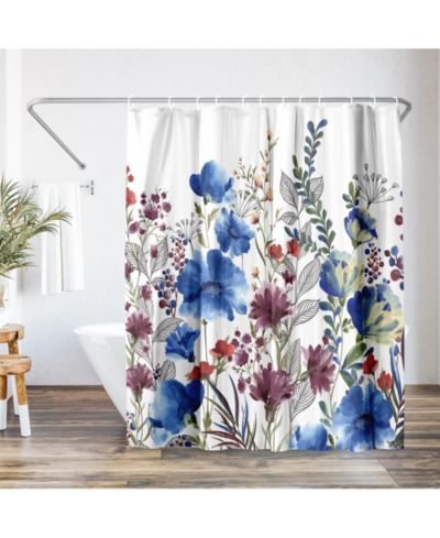 Штора для душа Americanflat Floral Water-Resistant 71" x 74"