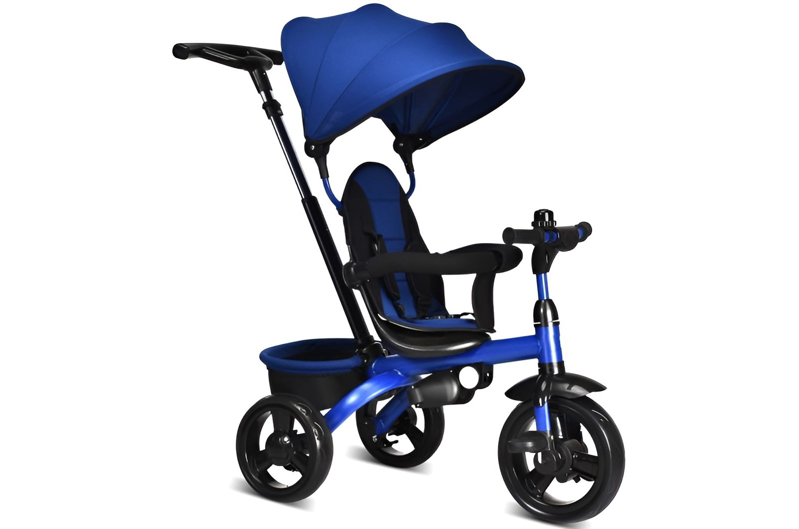4-in-1 Kids Tricycle with Adjustable Push Handle