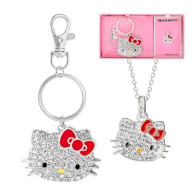 подарочный набор Hello Kitty Crystal Necklace & Keychain