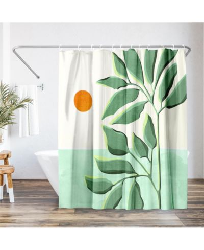 Шторка для душа 71x74 Tropical Boho, 100% полиэстер, водонепроницаемая