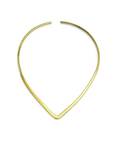 Bling Jewelry чокер-ожерелье Slender V Shape Plated Modern Style