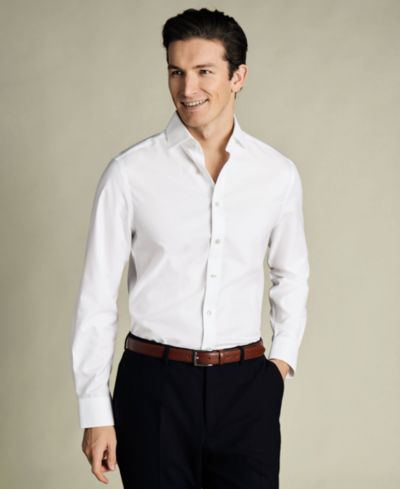 Charles Tyrwhitt Men's Slim-Fit Poplin Dress Shirt