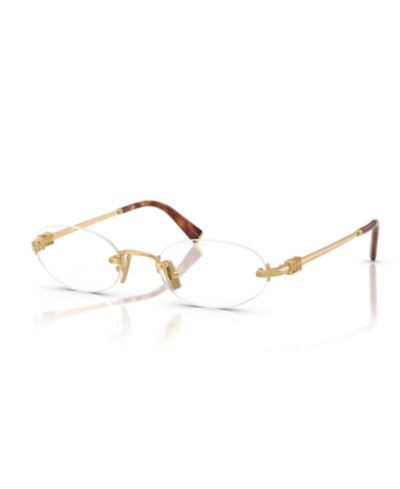 Женские очки Miu Miu Woman Oval Metal MU 53WV