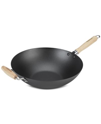 Cuisinart 14" Carbon Steel Wok with Helper Handle, Exclusively at Macy's