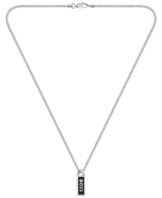 Мужское ожерелье-кулон Hugo Boss Kassy Emblem Stainless Steel
