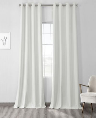 Блэкаут штора Half Price Drapes Starlight Off White Grommet Thermal Cross Linen Weave