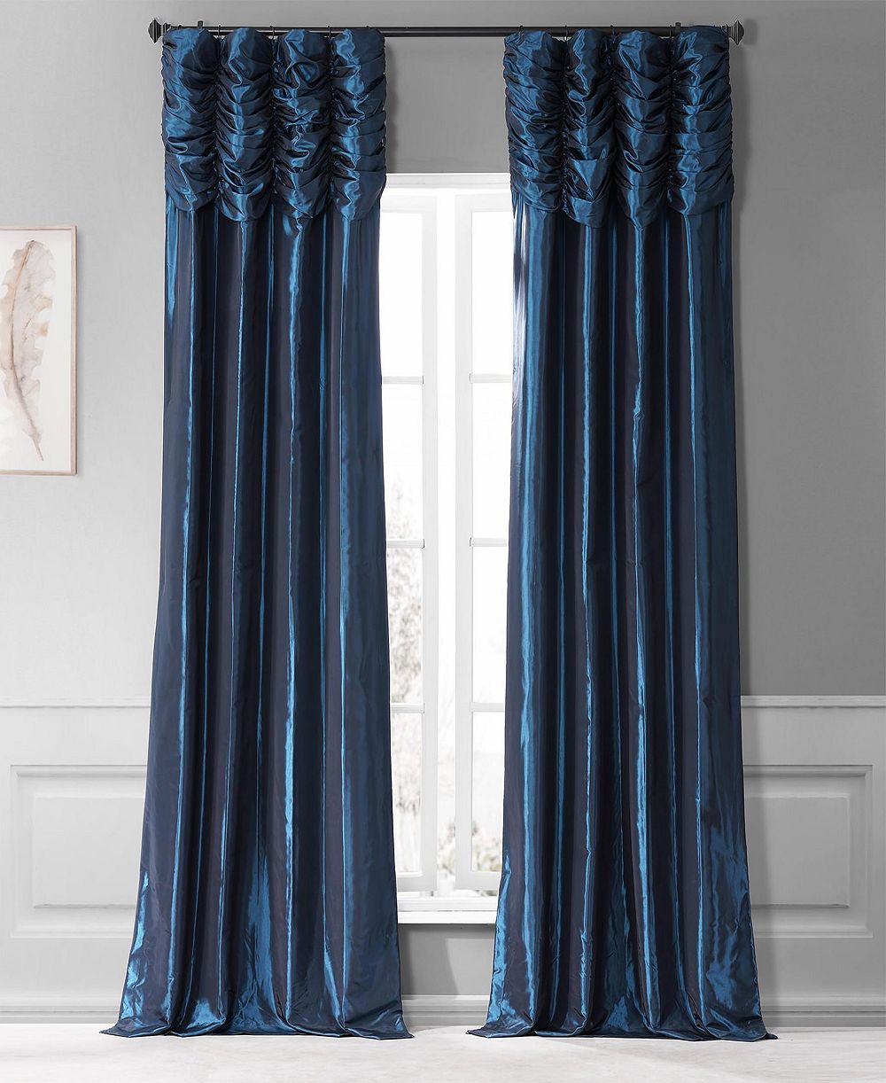 Шторы Half Price Drapes Ruched Solid Faux Silk Taffeta