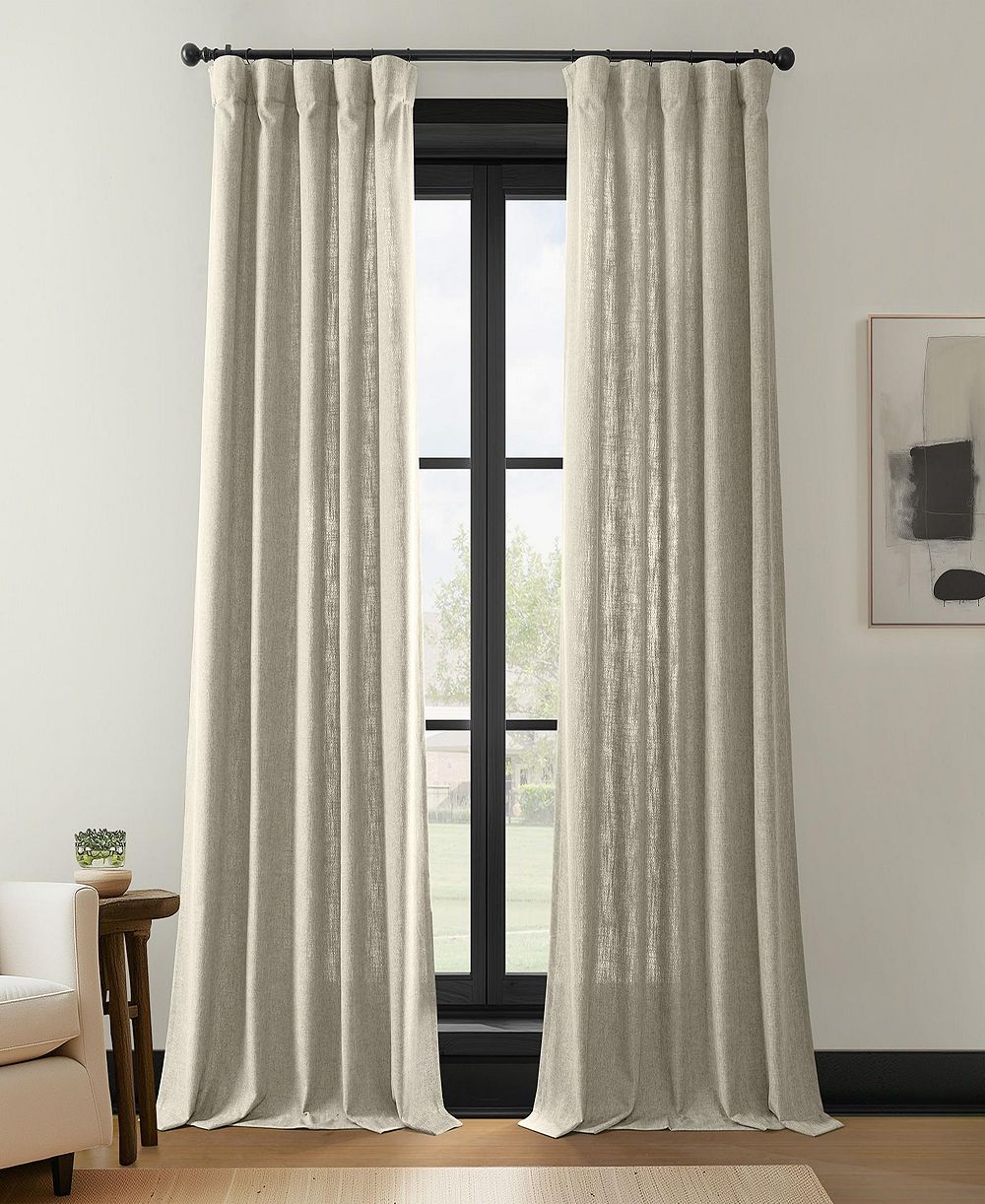 Комплект штор Half Price Drapes Simply Faux Linen Light Filtering