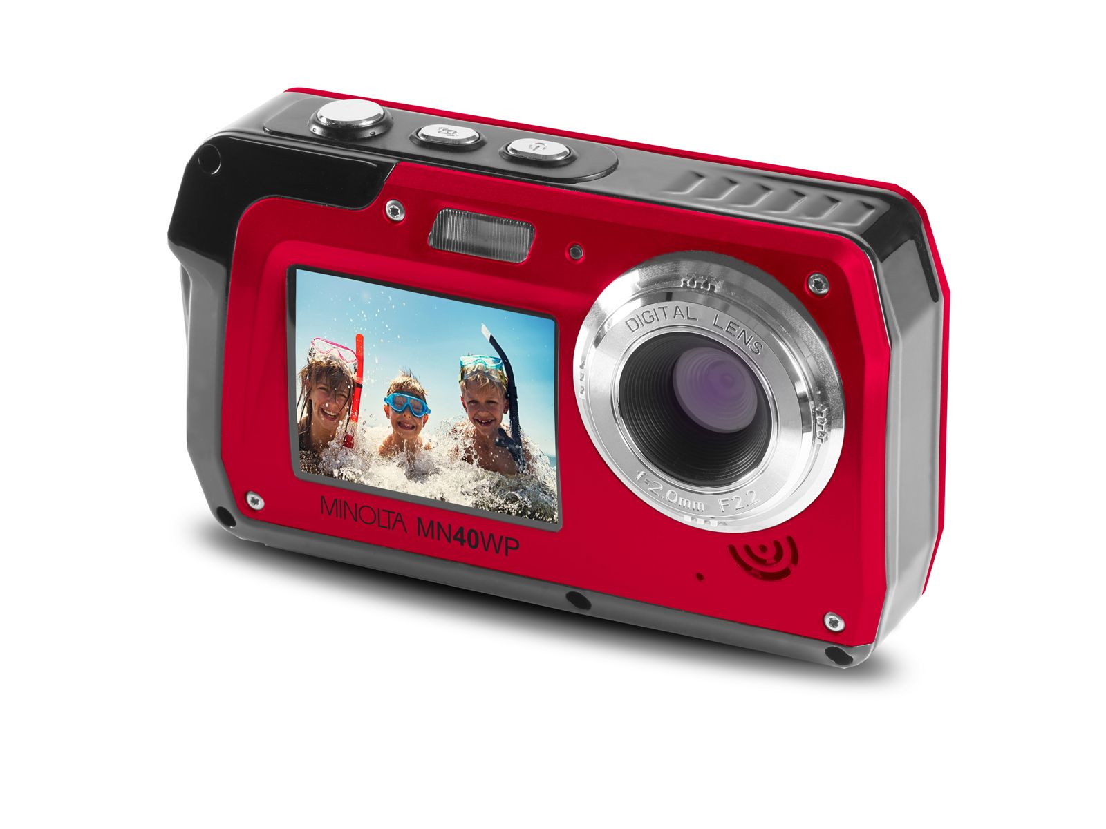 Minolta MN40WP 48MP Waterproof Dual LCD Screen Point-and-Shoot Camera