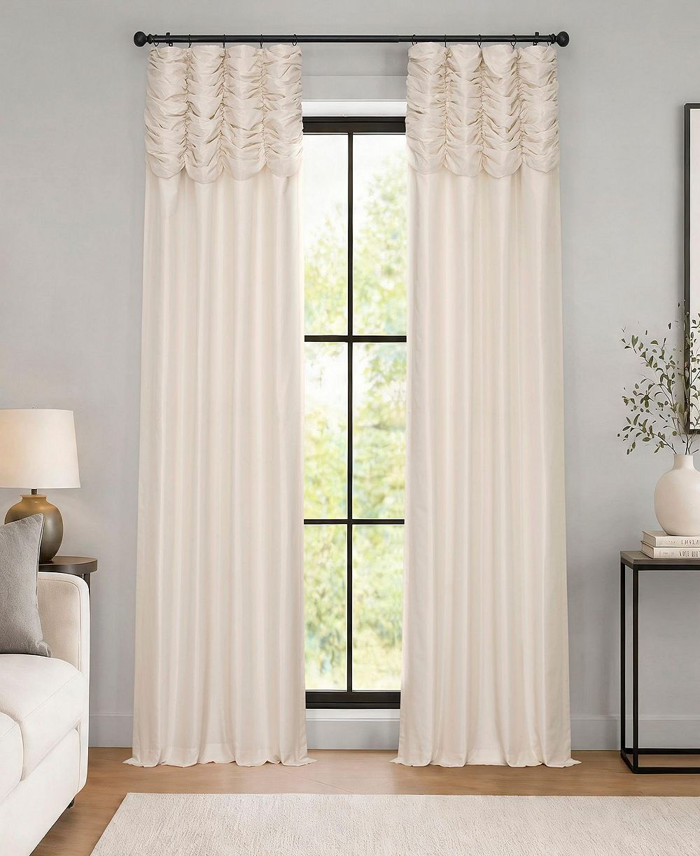 Шторы Half Price Drapes Ruched Vintage Textured Faux Dupioni Silk
