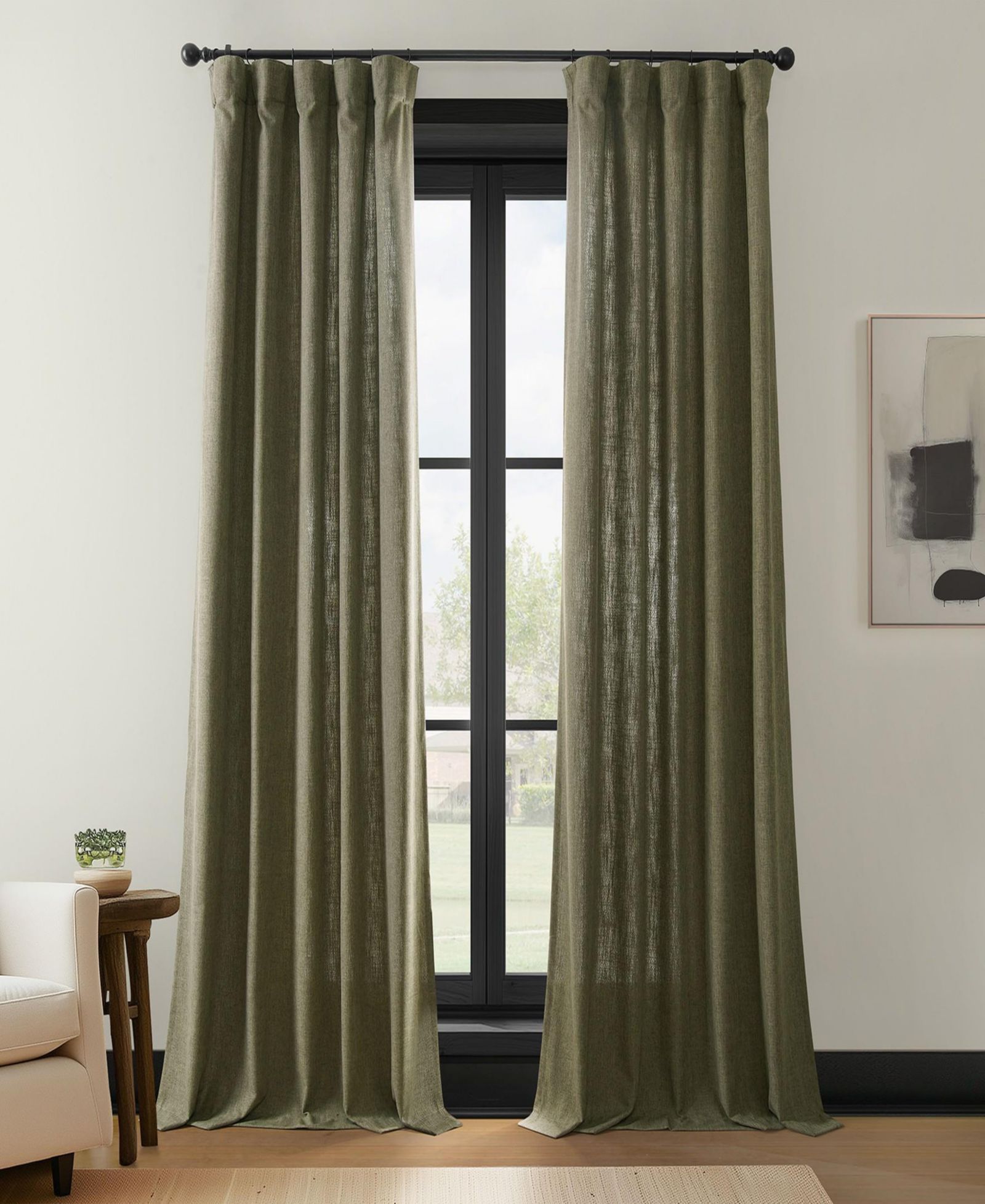 Парные шторы Half Price Drapes Simply Faux Linen Light Filtering