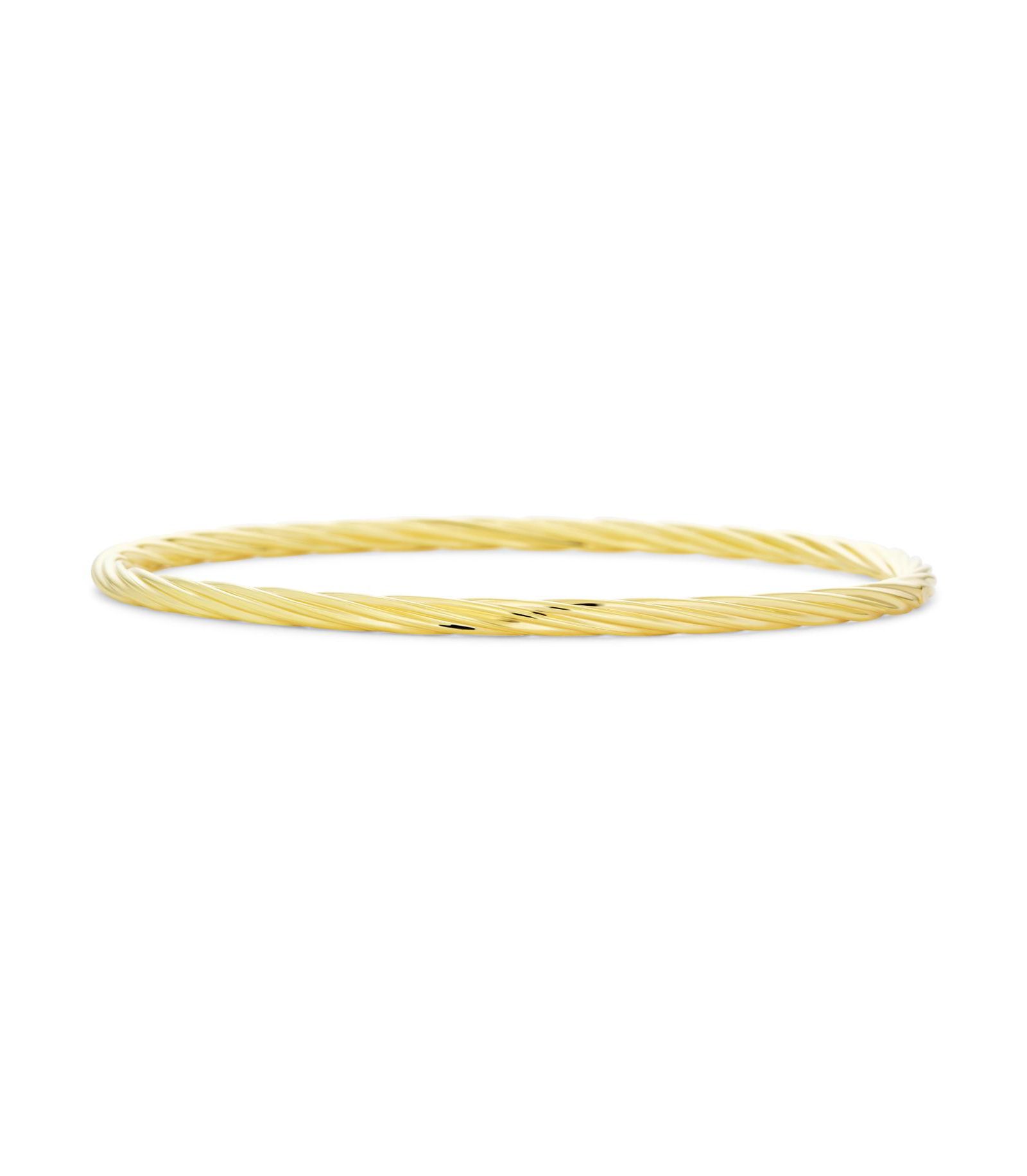 Браслет-бэнгл Bling Jewelry Simple Thin 18K Yellow Gold Plated 2MM