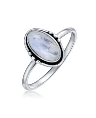 Тонкое кольцо Bling Jewelry с бирюзовым кабошоном, серебро .925