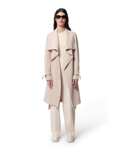 Женский тренч Soia & Kyo Womens OLIVIA с поясом и каскадным воротником