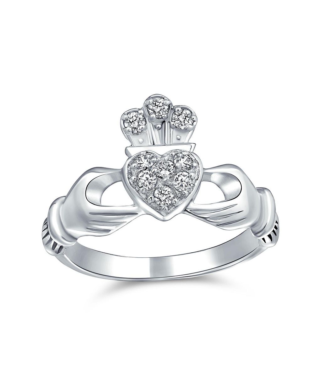 Кольцо Bling Jewelry BFF Sorority Sister с кубическим цирконием и дизайном Клаттаг