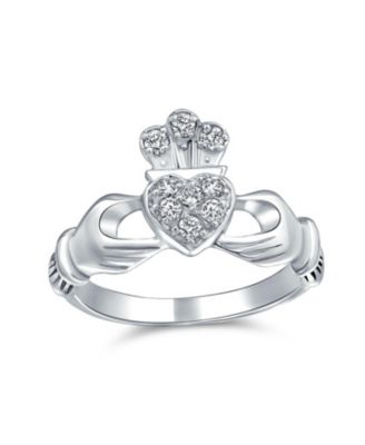 Кольцо Bling Jewelry BFF Sorority Sister с кубическим цирконием и дизайном Клаттаг