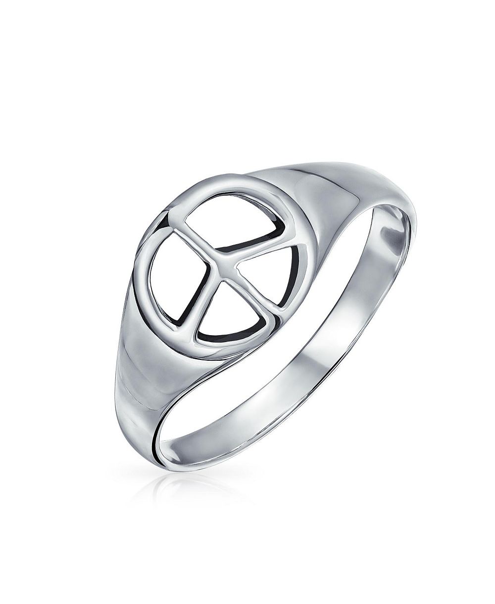 Кольцо Bling Jewelry Sterling Silver с символом World Peace