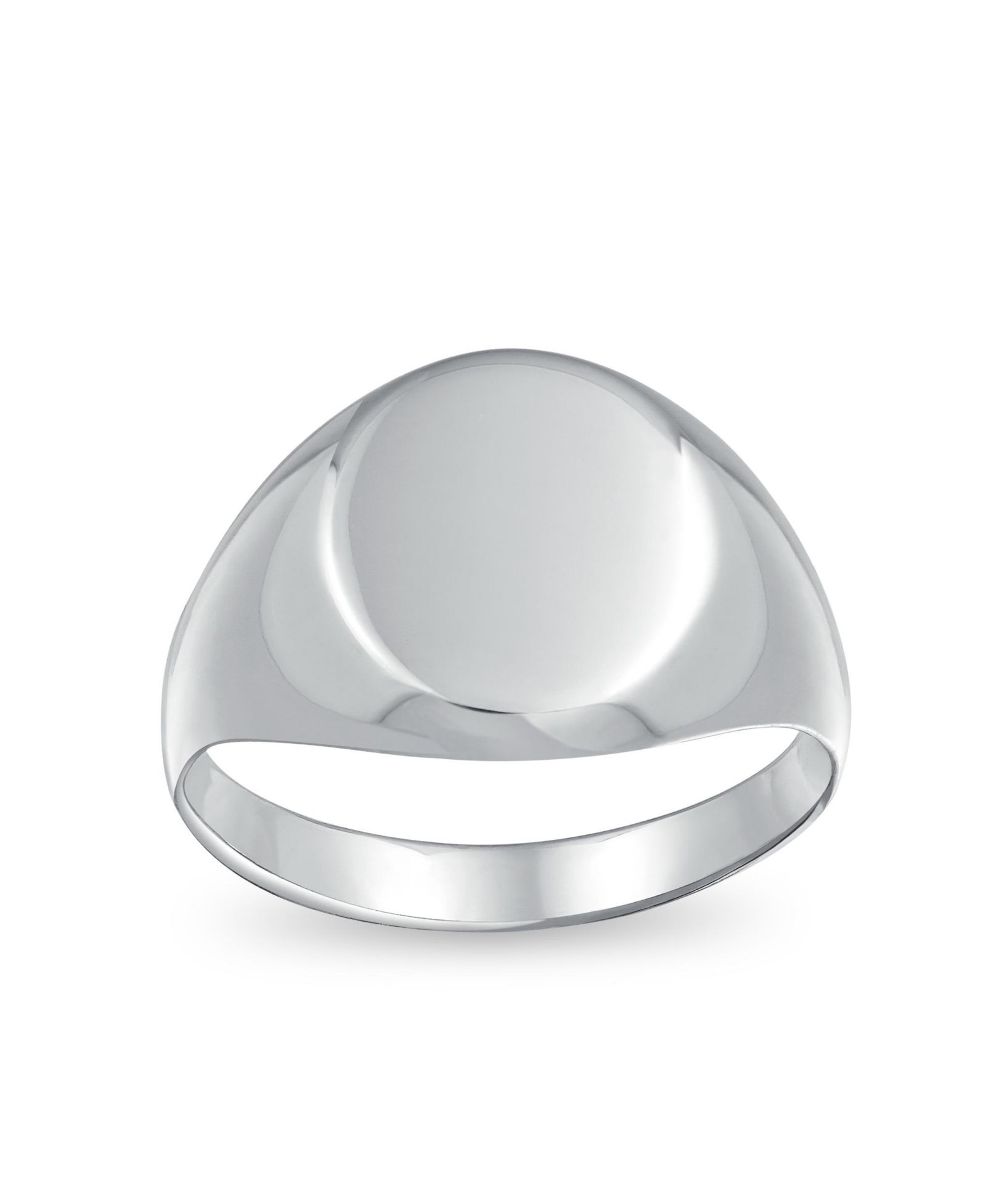 Bling Jewelry кольцо Bling Jewelry Basic Simple Initial Monogram Sterling Oval Signet Design