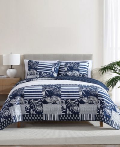 Nautica Avalon patchwork реверсивный комплект из 3-х стеганых одеял, King