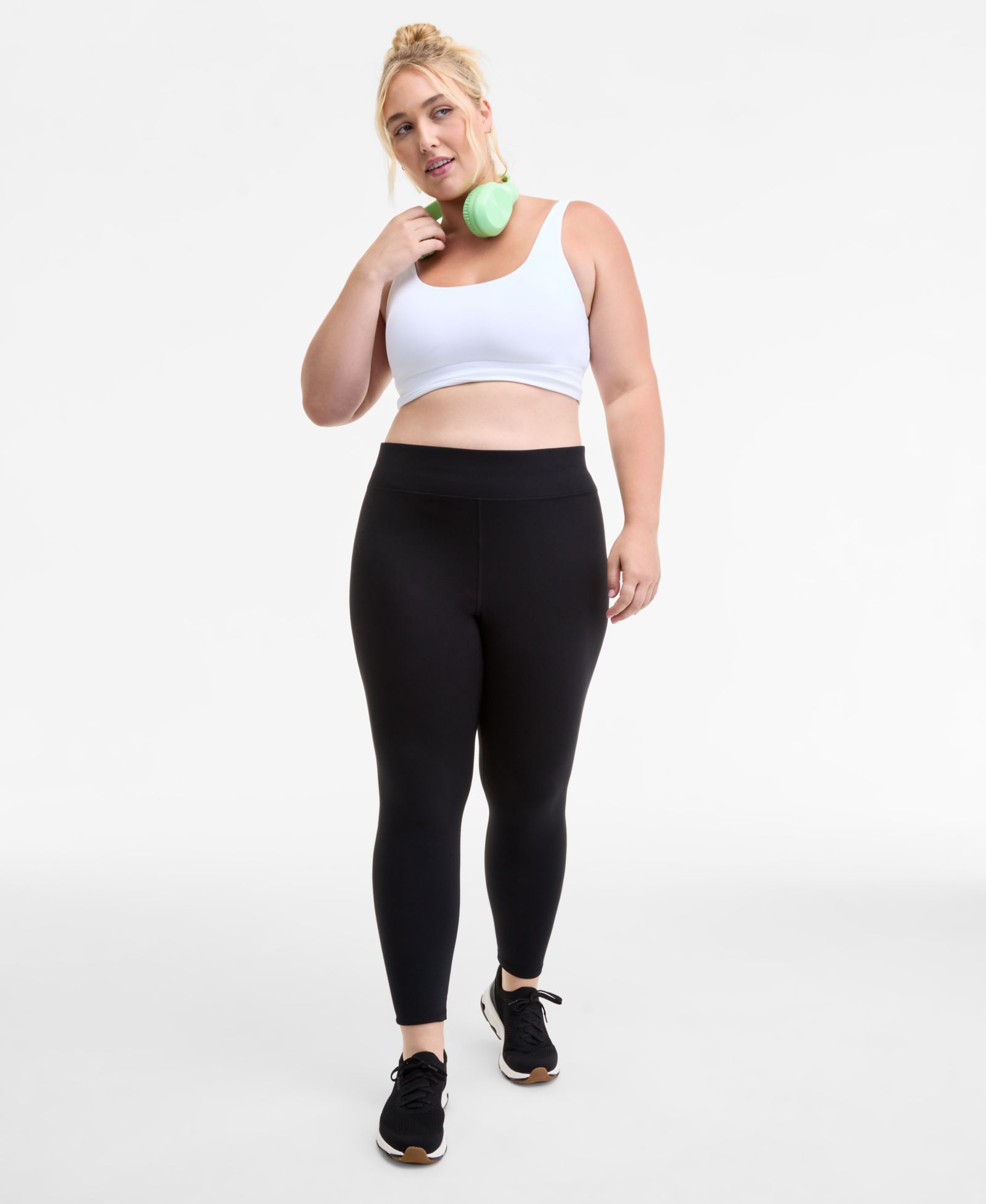 Легинсы ID Ideology Plus Size Studio с высокой посадкой