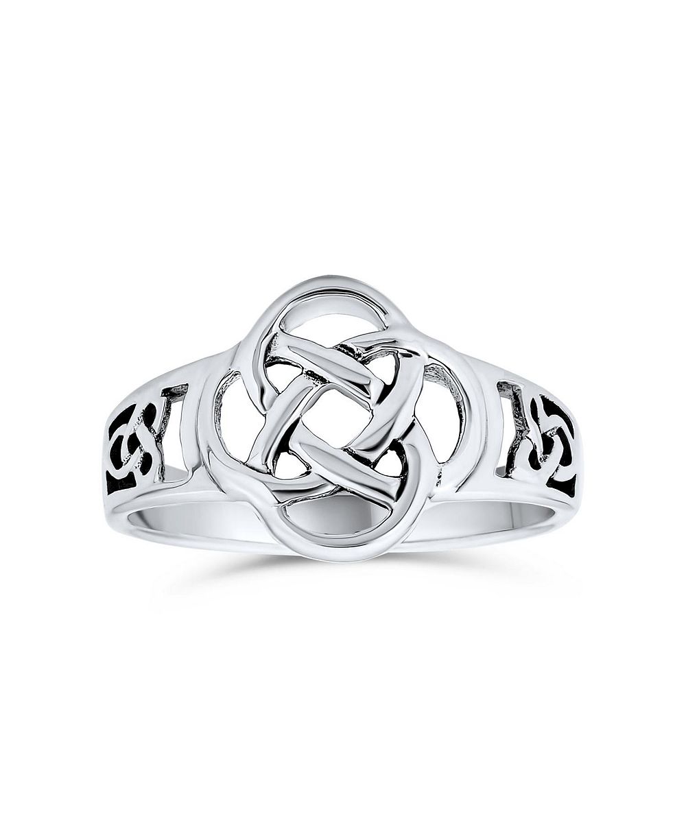 Bling Jewelry Best Friend Celtic Love Knot Infinity Band Ring .925 Sterling Silver