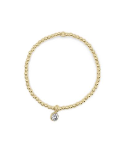 Filled Ball with Cubic Zirconia Charm
