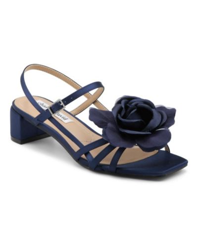 Charles David Women's Deb Floral Low Heel Slingback Dress Sandal