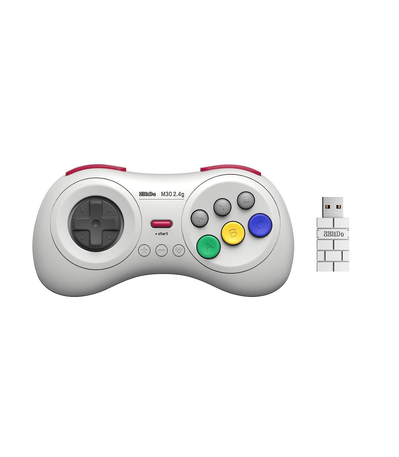 8bitdo M30 2.4G Wireless 6-Button Controller for Sega Genesis Mini, Mega Drive Mini, Nintendo Switch