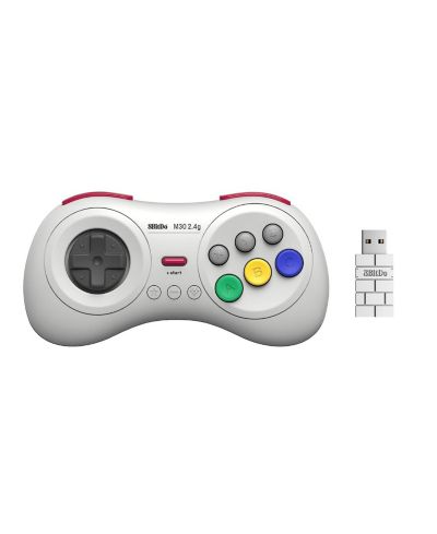 8bitdo M30 2.4G Wireless 6-Button Controller for Sega Genesis Mini, Mega Drive Mini, Nintendo Switch