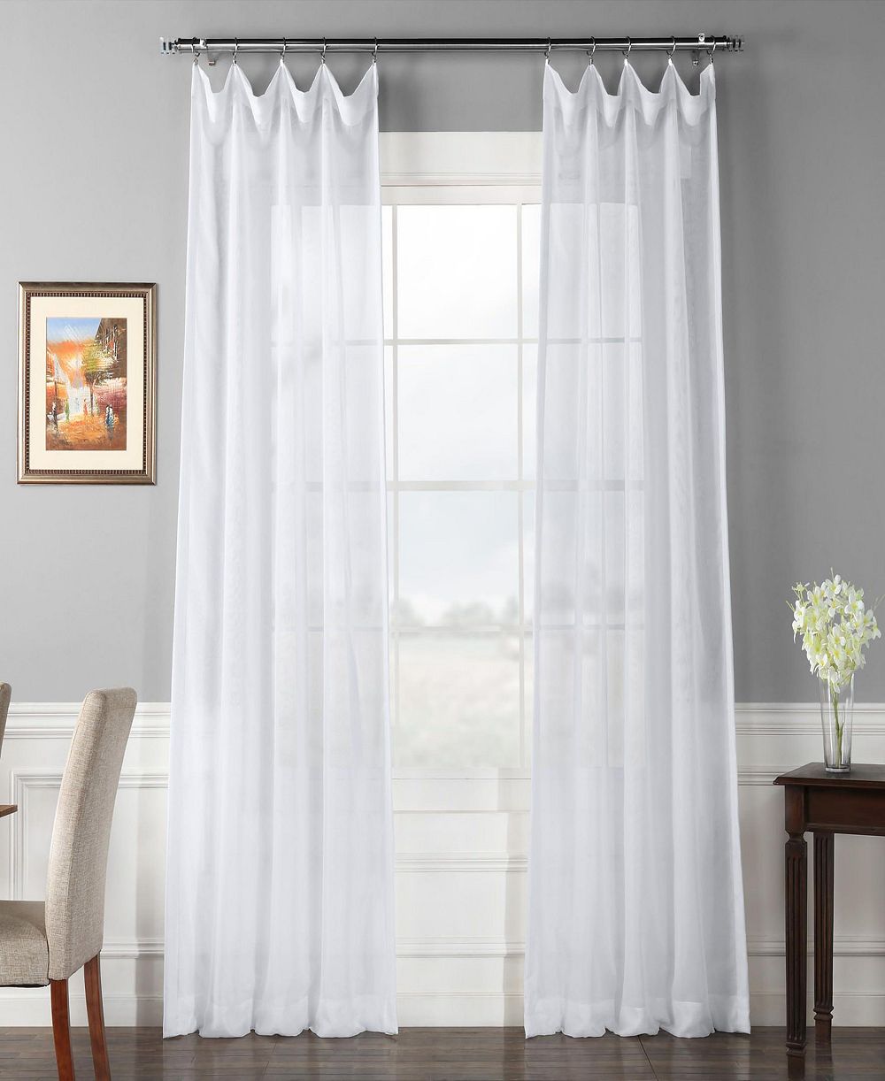 Полупрозрачная тюлевая занавеска Half Price Drapes