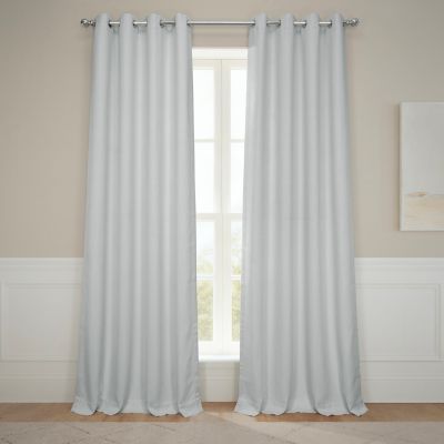 Half Price Drapes Grommet Faux Linen Room Darkening Curtains for Bedroom and Living Room Curtains (1 Panel)