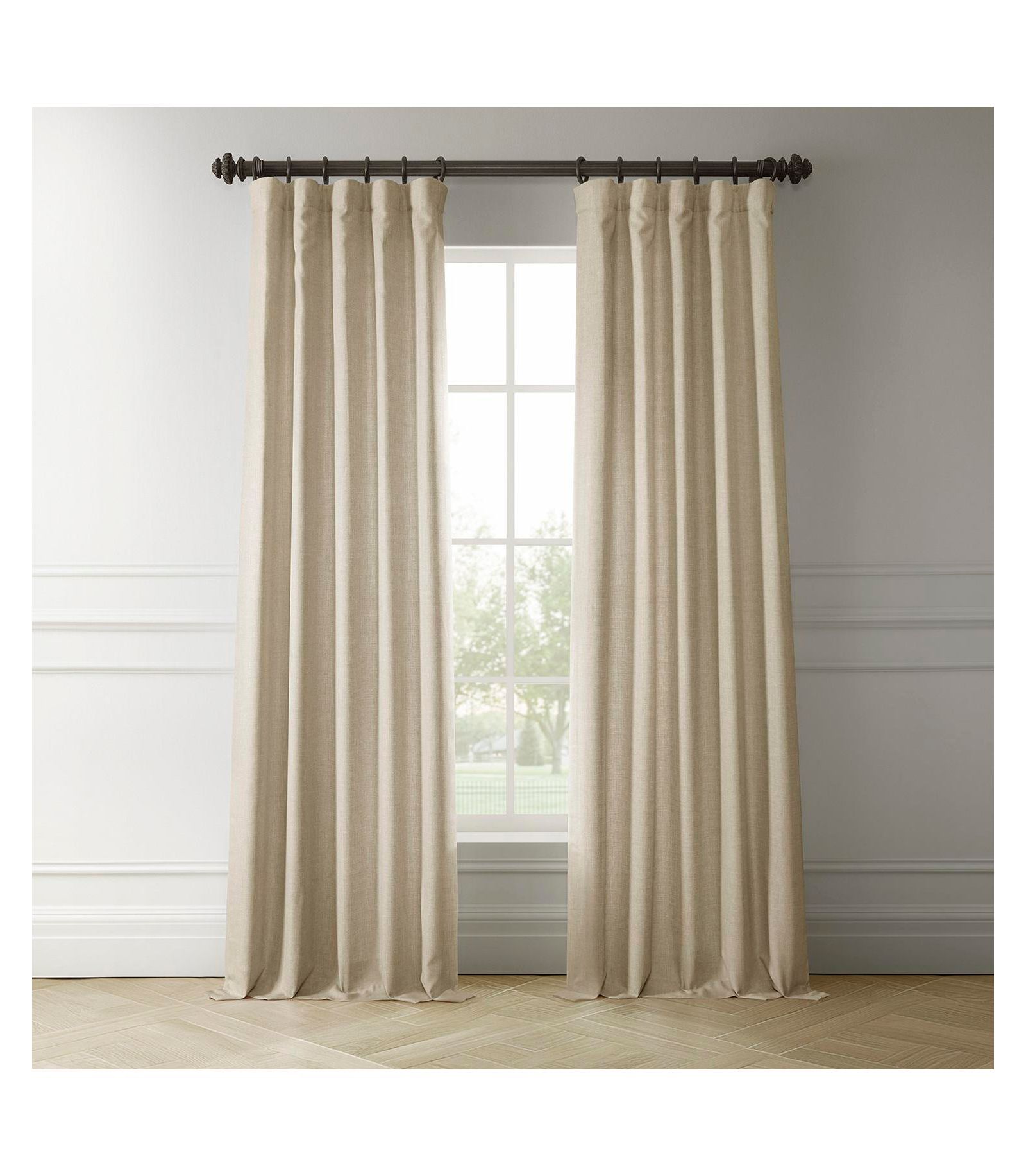 Шторы Half Price Drapes Italian Faux Linen для затемнения комнаты