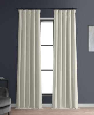 Half Price Drapes Faux Linen Hotel Blackout Curtain