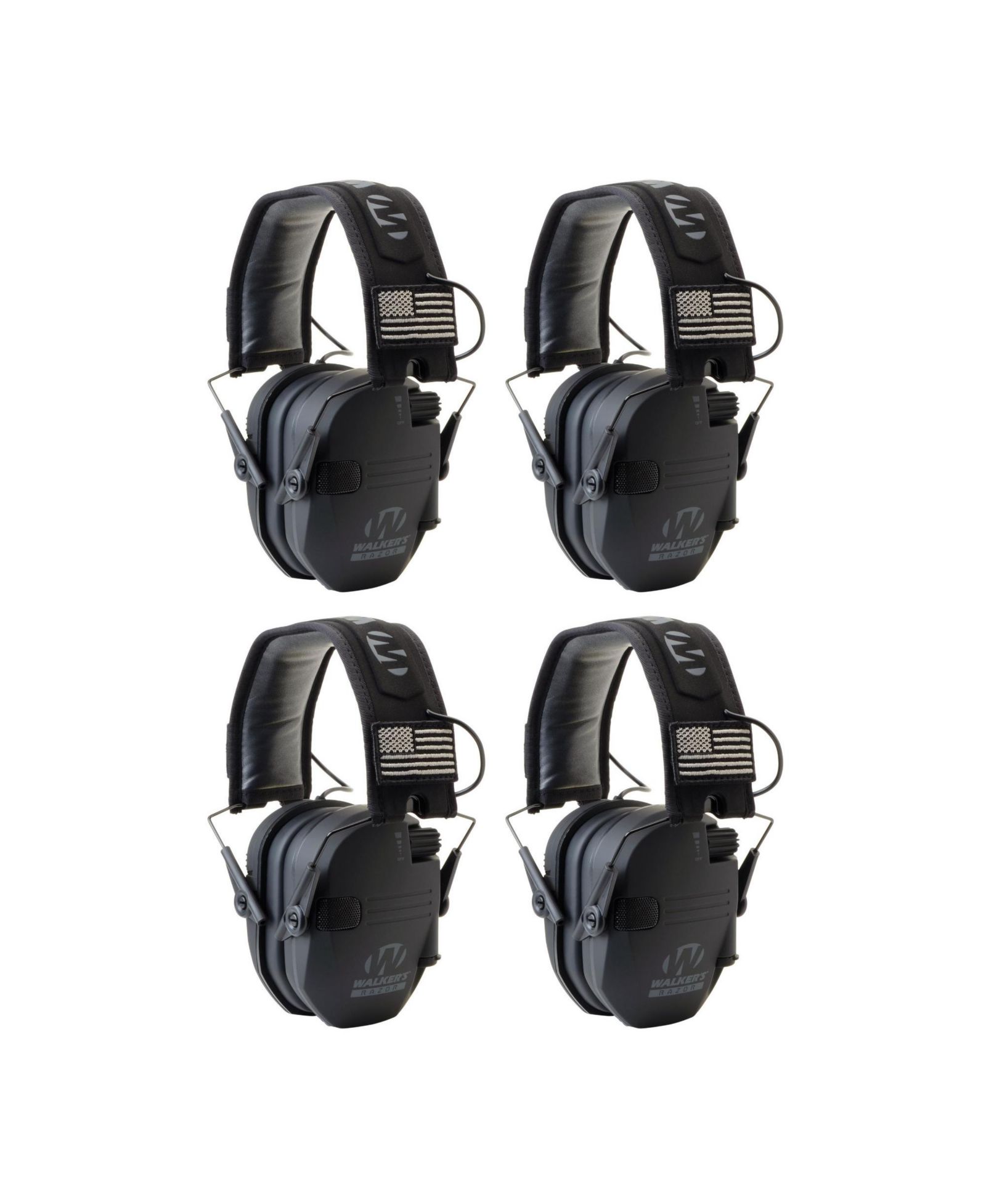 Электронные наушники Walkers Razor Slim 4-Pack, Black America Patch