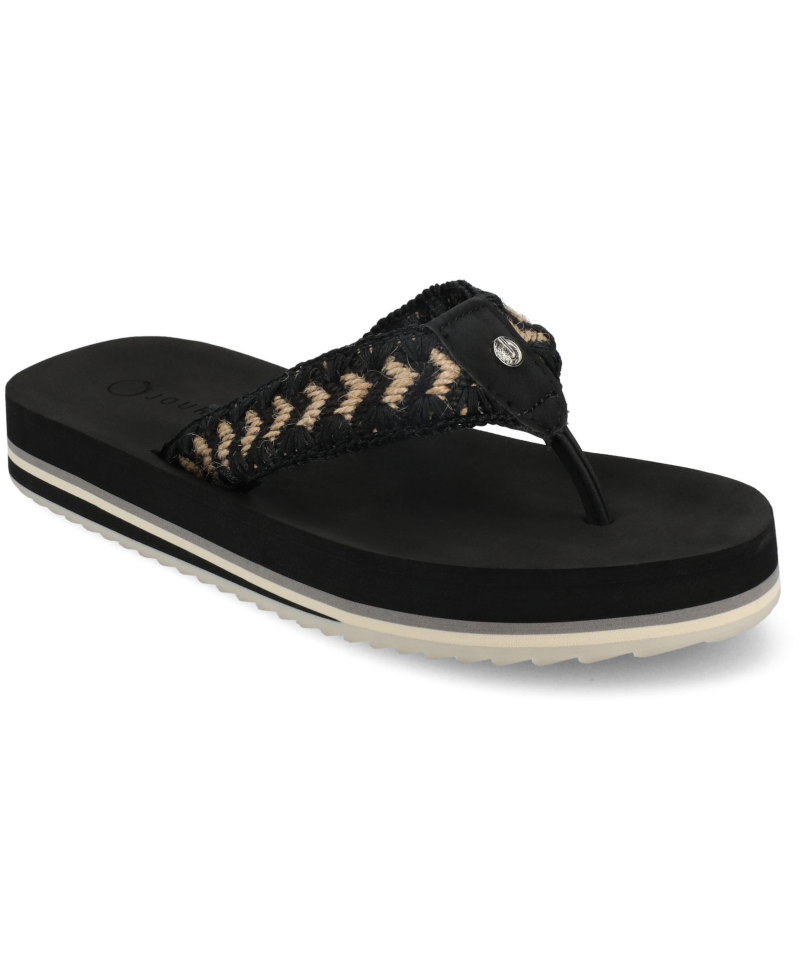Journee Collection Women's Eloddie Platform Thong Flat Sandals
