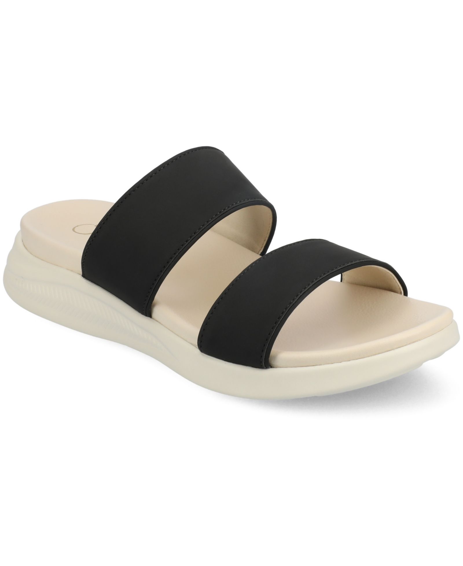 Journee Collection Women's Janis Double Band Wedge Sandals