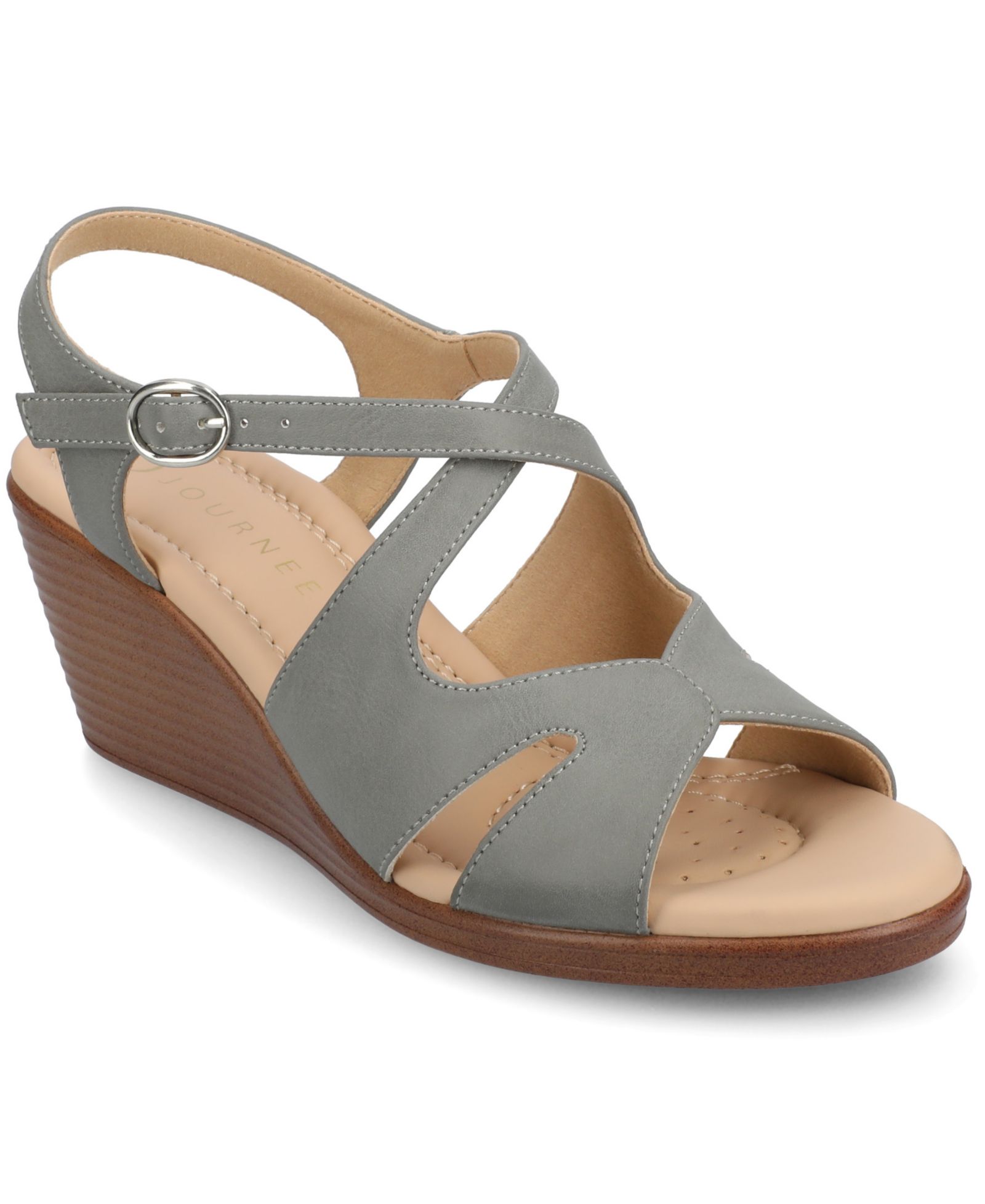 Женские босоножки на платформе Journee Collection Women's Kedzie2 Strappy Wedge