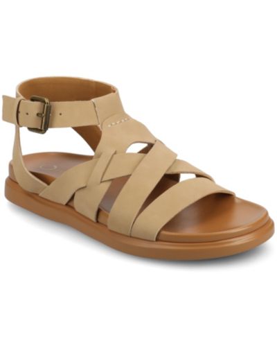 Женские сандалии Journee Collection Women's Mistee Strappy Fisherman Flat