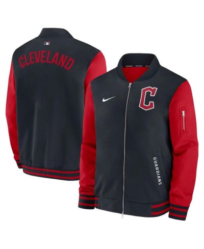 Мужская бомбер-куртка Nike Cleveland Guardians Authentic Collection Dugout Full-Zip