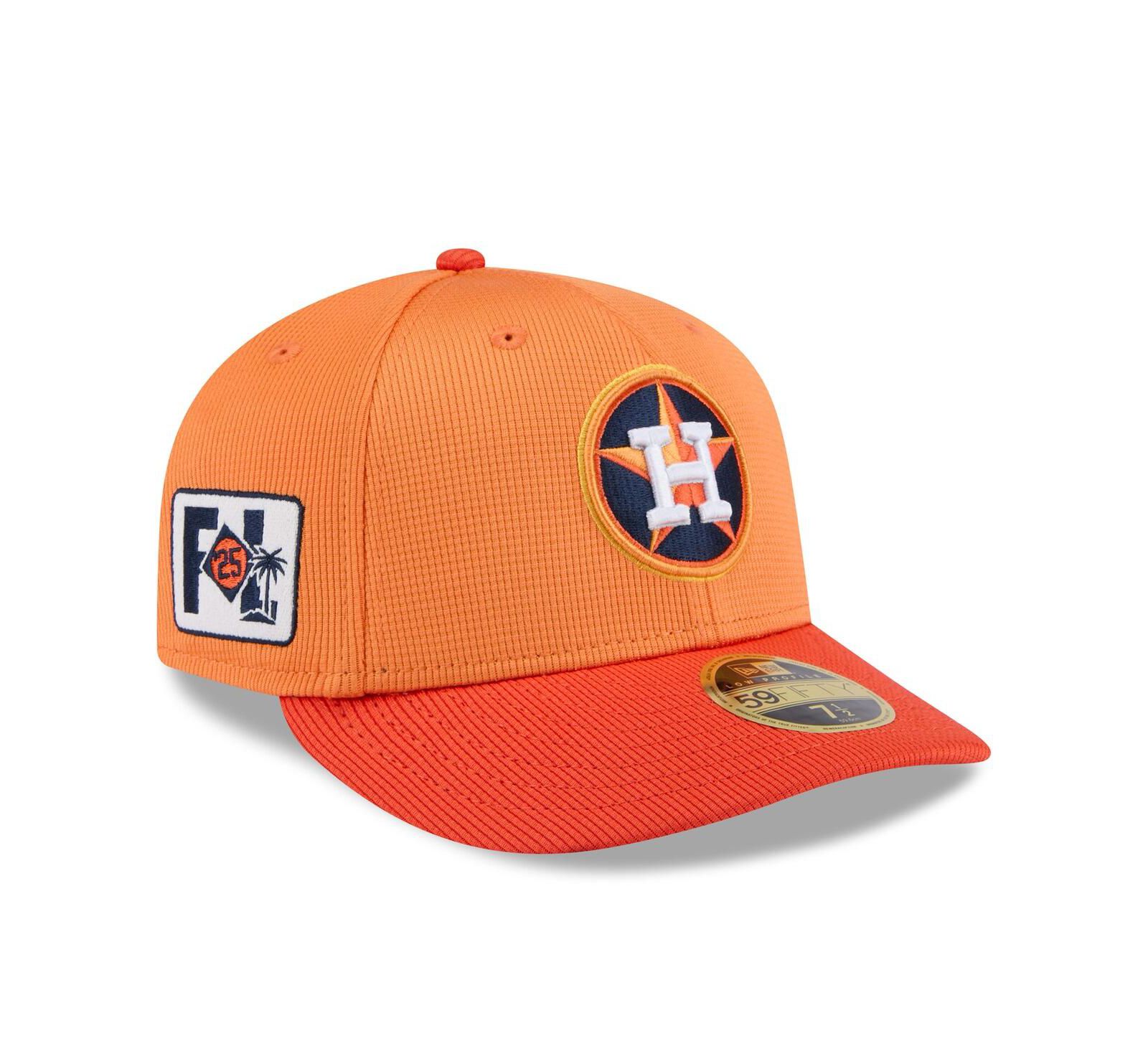 New Era Men's Orange Houston Astros 2025 Spring Training Low Profile 59FIFTY Fitted Hat