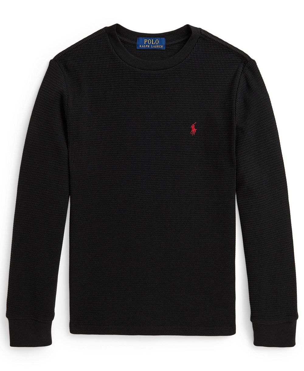 Polo Ralph Lauren Boys 8-20 Waffle-Knit Cotton Long-Sleeve T-Shirt