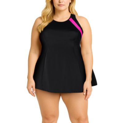 Женская платья-купальник Swimsuits for All с высокой горловиной