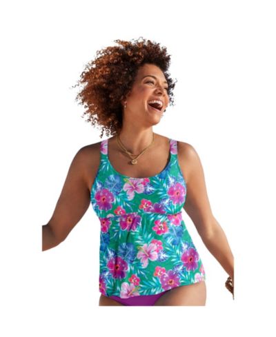 Женский топ-танкини Swimsuits for All Flared
