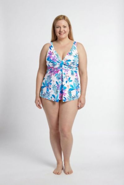 Женский топик-танкини Swimsuits for All V-Neck Twist